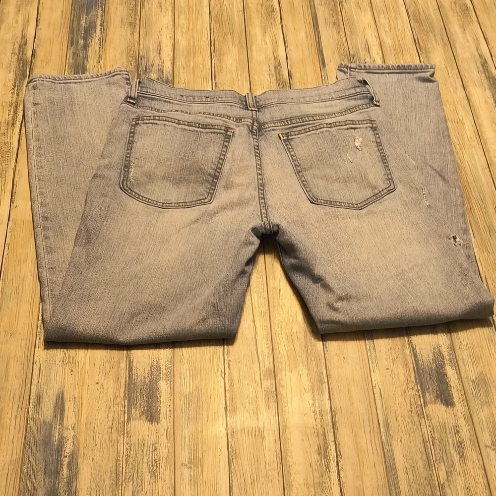 Gap Womens 1969 Best Girlfriend Distressed Jeans Straight Leg Sz 27 - Picture 7 of 7